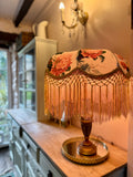 Handmade Summer Floral Fringe Lampshade