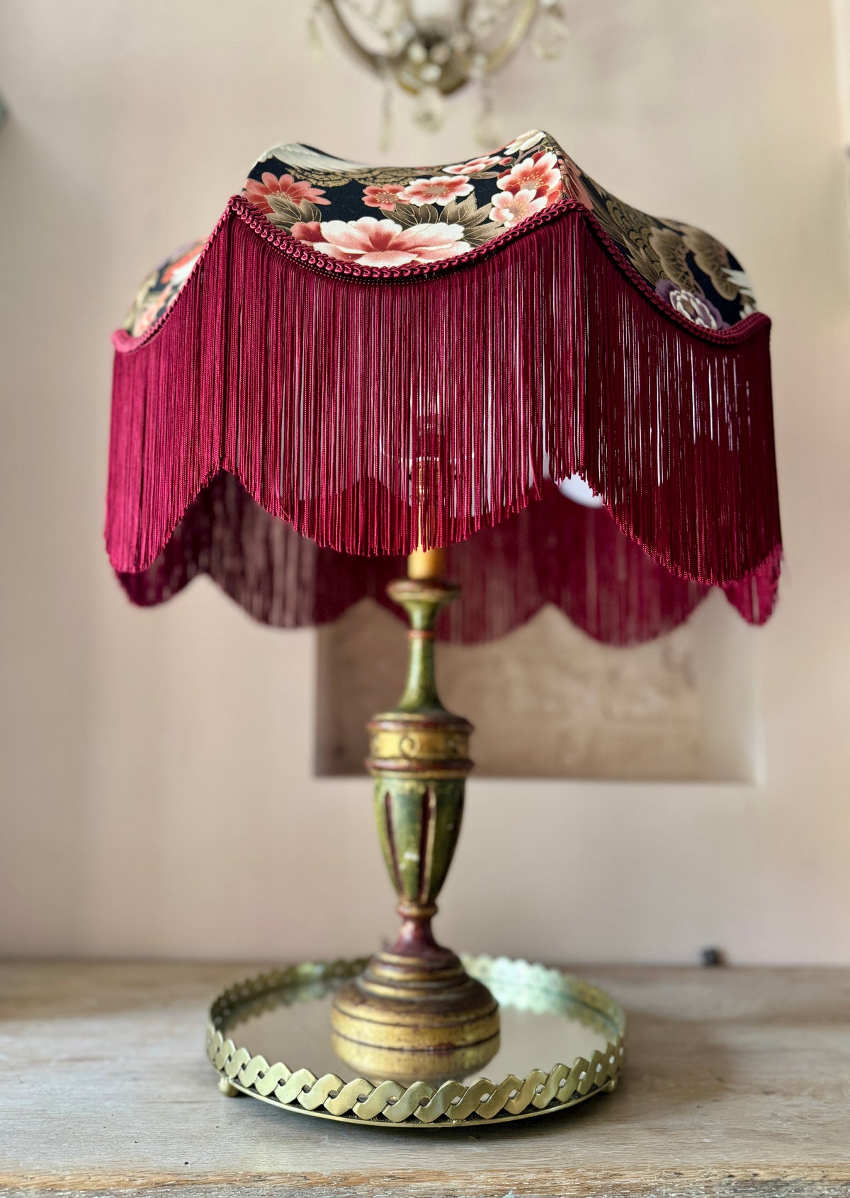 Chinoiserie Fringe Lampshade