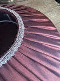 Handmade Copper Silk Lampshade with Tone Silk Fringe