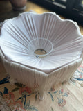 Handmade Dusky Pink Velvet & Ivory Fringe Lampshade