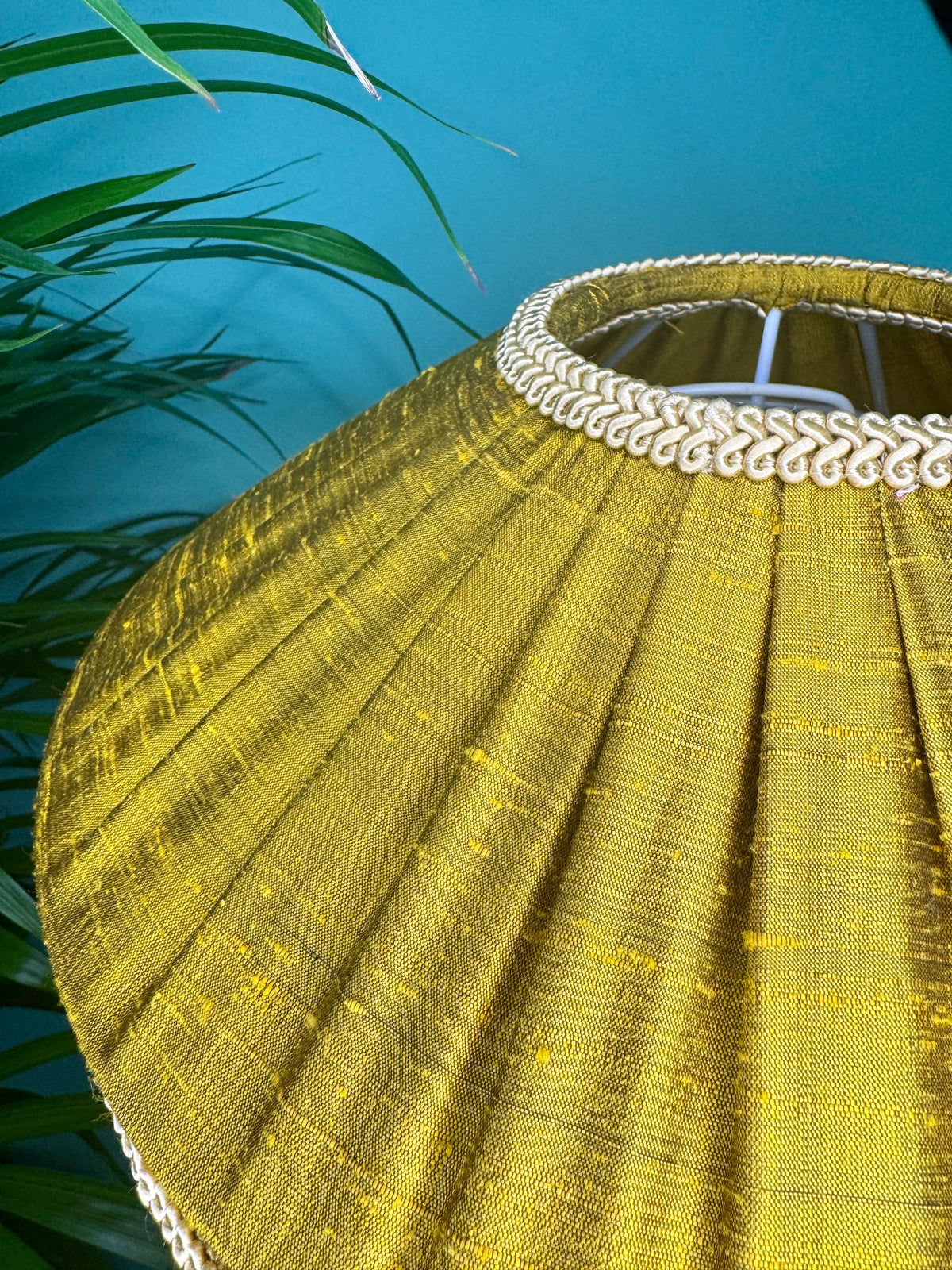 Handmade Gold Silk Fringe Lampshade