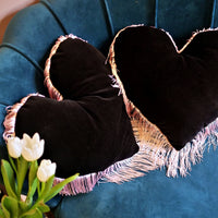 'The Cruel Hearts Club' Velvet Fringe Cushion