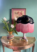 (Sold Out) Handmade Dark black floral Victorian inspired lampshade