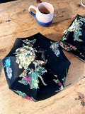 (Sold Out) Handmade Dark black floral Victorian inspired lampshade