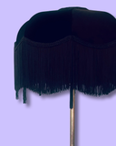 Black Star Velvet Fringe Lampshade